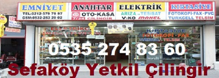Sefaköy çilingir 0535 274 83 60 sefaköy anahtarcı Servisi Sefaköy'ün her bölgesinde 7 gün 24 saat boyunca aralıksız kale kilit anahtar çilingir hizmeti veren firmadır.