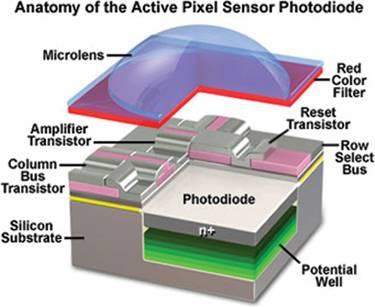 Sayısal Kamera Algılayıcıları ve Türleri : Sensor / Algılayıcı : Işığa duyarlı entegre devre ile görseli oluşturan elektronik devrelerdir : Optik (Objektif) aracılığıyla nesnelerden yansıyan