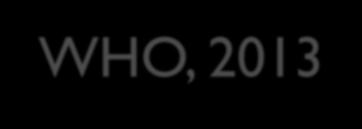 WHO, 2013 Essential Nutrition Actions: improving