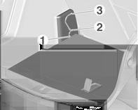 Eşya saklama ve bagaj bölümleri 83 Arka tabandaki eşya saklama gözü kapağı Arka taban kapağı, 5-kapılı hatchback Yüksekliği ayarlanabilen kapak, 5-kapılı hatchback Çıkartılan kapak şekilde