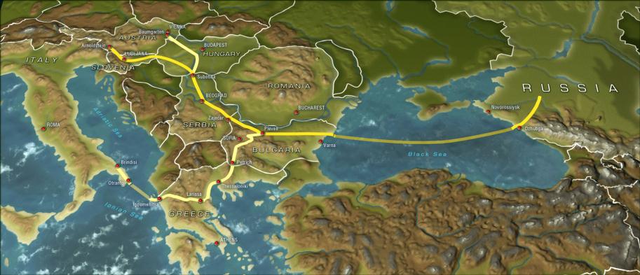 4. Güney Akım Doğalgaz Boru Hattı (South Stream) Nabucco ve TAP boru hatlarına rakip olarak görülen Güney Akım Doğalgaz Boru Hattı; Rus doğalgazının Karadeniz üzerinden Avrupa ya iletilmesi için