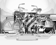 Eşya saklama ve bagaj bölümleri 65 Tekerlek yuvalarını, bisiklet yatay konumda duracak şekilde ayarlayın. Bu sırada pedal ile bagaj kapağı arasında en az 5 cm mesafe bırakın.