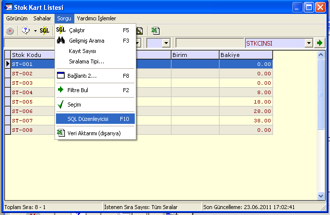 13 Ağustos 2011 MÜŞTERİLERİMİZE ÖZEL İlgili Versiyon/lar : ETA:SQL, ETA:V.