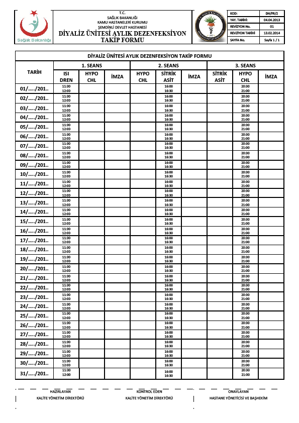 O Makinenin dış yüzeyinde kan bulaşı var ise öncelikle kanlı yüzey çamaşır suyu ile silinir.