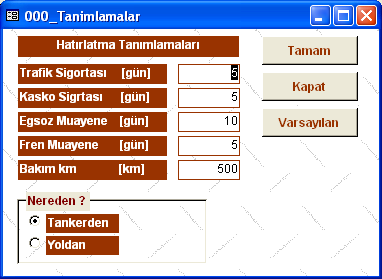 şekil 7 1.8 Sistem Tanımları Sistem tanımları şekil 8 de gösterilmiştir.