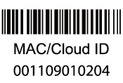 I-4. Ü rün Etiketi Ağ kameranızın MAC adresini ve bulut ID sini gösteren ürün etiketi kameranın arka tarafında bulunmaktadır. Kolay referans için MAC adresi ve bulut ID si aynıdır.