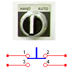 1.5.1.3. Çift Yollu Buton Şekil 1.8: Stop butonunun çalışma prensibi Biri normalde kapalı, diğeri normalde açık iki adet kontağa sahip olan butondur.