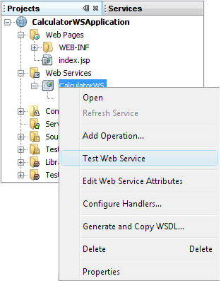 4. add operation kısmına aşağıda bold olarak görünen kodu yazarak geliştiriniz @WebMethod public int add(@webparam(name = "i") int i, @WebParam(name = "j") int j) { int k = i + j; return k; }