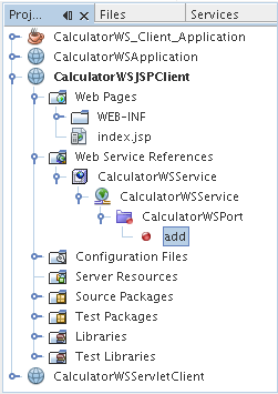 3. Project kısmında Browse a basınız ve almak istediğiniz web servisini seçiniz. Diğer seçenekleri aynı şekilde bırakıp Finish e basınız. 4. add operation ı client'ın index.