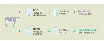 Ama pastörize içme sütü gibi gıdalar bu amaçla dondurulmazlar. Steril (UHT ; uzun ömürlü) sütte ise tüm mikroorganizmalar özel bir ısı uygulaması ile öldürülürler.