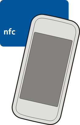 NFC özelliğini destekleyen bir reklamda telefon numarası gördüğünüzde numarayı aramak için etikete dokunun.