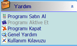 Gider Türleri Girişi: İşletme defterine gider girişinde kullanılacak gider türü girişinin yapıldığı bölüm.