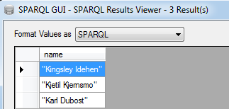 2.2.3 DISTINCT: Dönen sonuçların içinden aynı olanları eler. Örnek 9. SELECT DISTINCT?name?x foaf:name?name 2.2.4 FILTER: İstenilmeyen sonuçları elemek için kullanılır.