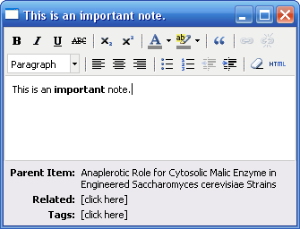 BÖLÜM 3. REFERANS TAKIBI IÇIN: ZOTERO 64 3.12 Kayıtlara not ekleme Zotero da çalıştığınız belgeler hakkında aldığınız notları Zotero içide saklamanız mümkündür.