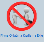 Firma üzerinde gerçekleşen kısıtlama işlemlerinin logları da işlem kayıtlarından gösterilmektedir. Böylelikle o kısıtlamanın ne zaman kim tarafından girildiği takip edileblmektedir. 8.3.