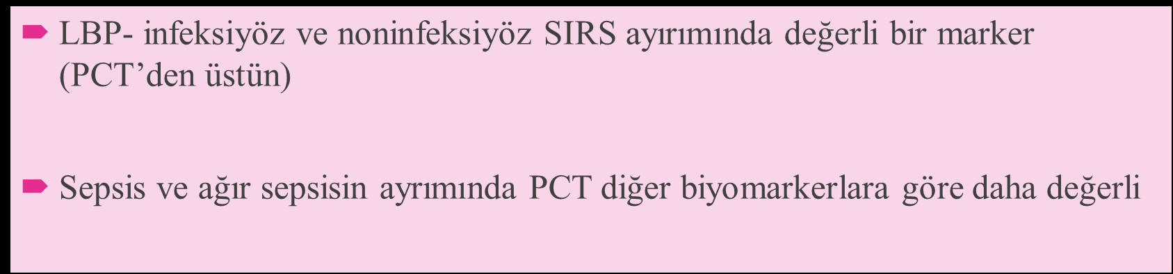 prospective study Critical Care 2006, 10: R53 Enfeksiyon ve SIRS (-): 48