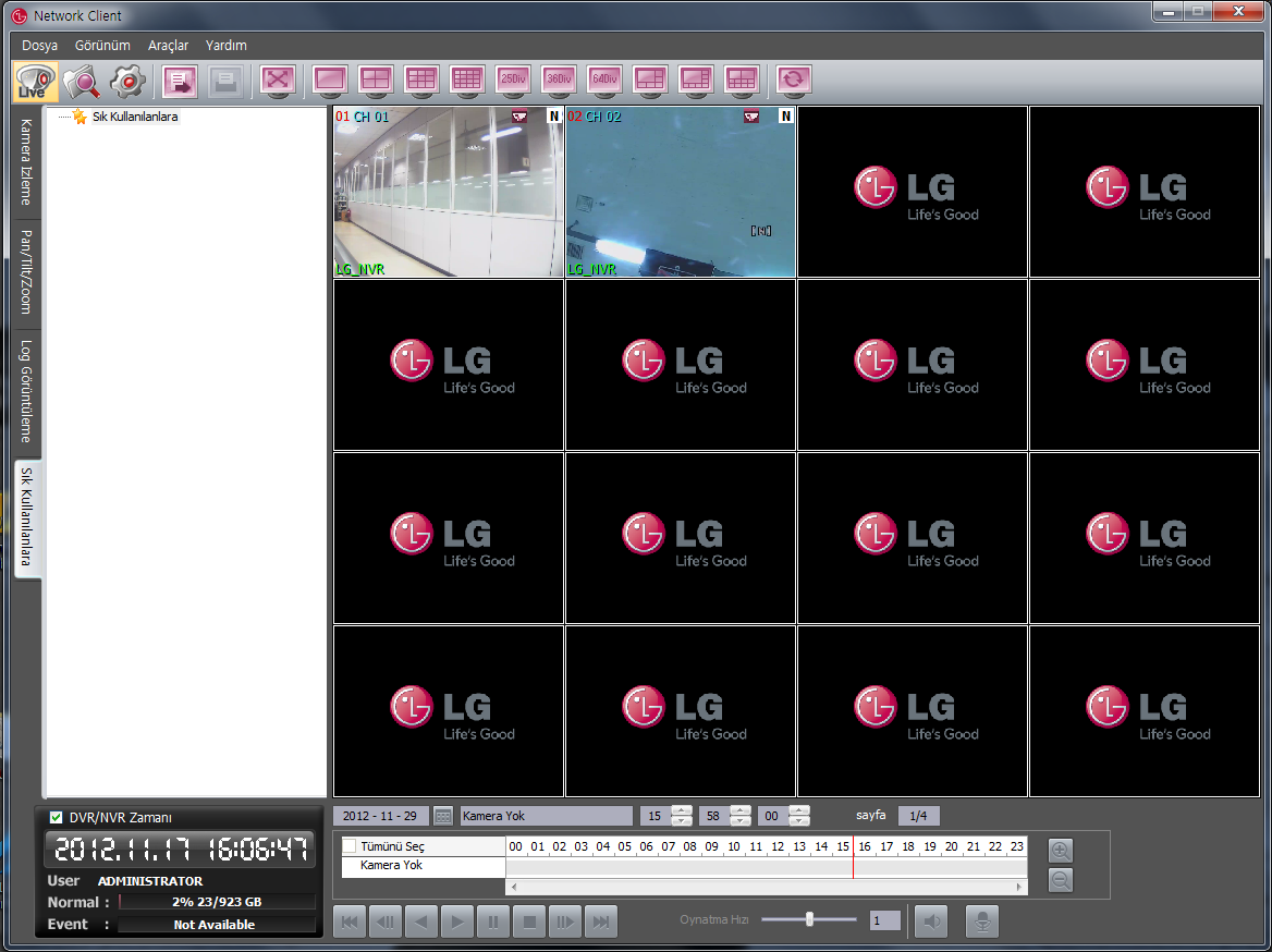 LG Ağ İstemci Programı 51 Önceden Ayarlanmış Konumları Kaydetmek İçin 1. Kamerayı istediğiniz pozisyona getirin. 2. [SET] (AYAR) simgesini tıklayın.