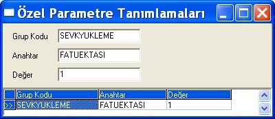 Bu parametrenin tanımlanması halinde, sevk ve yükleme belgelerinde kullanılan ölçü birimi ve miktara göre, stok kartı kayıtlarında, çoklu ölçü birimi tanımlarında verilen en, boy, genişlik ve ağırlık