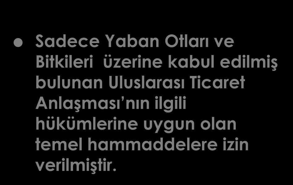 KİMYASAL OLARAK İŞLENMİŞ ZİRAİ İÇERİKLER Herhangi bir kimyevi işleme tabi tutulan, bitkisel, hayvansal ya da mikrobiyal orijinli ürünün aşağıdaki şartları da yerine getirmiş olması beklenmektedir: