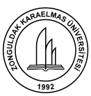 Karaelmas Fen ve Mühendislik Dergisi / Karaelmas Science and Engineering Journal 1 (1), 37-46, 2011 Karaelmas Science and Engineering Journal Journal home page: www.fbd.karaelmas.edu.