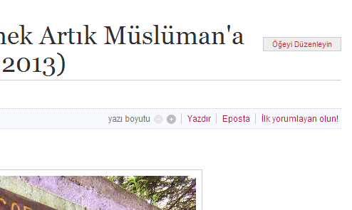 Daha Önce Eklediğiniz Makalede Düzeltme mi Yapmak İstiyorsunuz? Uyarı 1. Makalenizi görüntüleyin 2. Başlığın yanındaki Öğeyi Düzenleyin butonuna tıklayın 3.