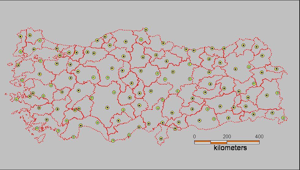 PROJE KAPSAMI Halen ülke genelinde yaklaşık 2000 in üzerinde GPS alıcısı bulunmaktadır.