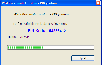 4. Adım: WPS AP Adı(WPS Erişim Noktası Adı) seçiminizi yaparak Seç butonunu tıklayınız. 5.