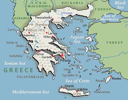 Yunanistan Ülke (51 kont, 900 büyük belediye, 133 küçük belde), 13(onüç) yönetim bölgesine ayrılmış, Her bölgede Ulusal