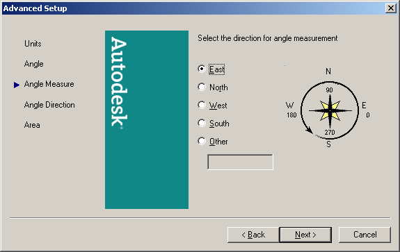 8 ~ Angle Measure AutoCAD te çizim yapabilmek için ve açıların girişi için, o açının yönünün belirtilmesi gerekir.