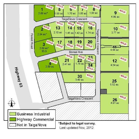 KANADA Yeni (sıfırdan) eko-endüstriyel park tasarımı ve oluşumu Taiga Nova Parkı, 2008 yılında yatırımı başladı 30 işletme mevcut Bölgedeki ilk Gold sertifikalı yeşil