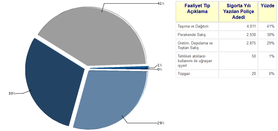 3.3.Faaliyet Tipi Bazında Dağılım (*) (*)-01.01.2014-31.03.