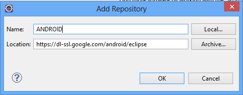 2.2.3. Android Entegrasyonu ADIM 1: Eclipse'i çalıştırdıktan sonra Help>Install New Software seçeneğine tıklıyoruz. ADIM 2: Açılan pencerede Add butonunada tıklıyoruz.