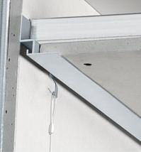 Resim, Askı ve Çerçeve leri 8 Hem tavan altına, hem duvara uygulanabilen galvanizli çelik askı profilidir. Alçıpan üzerinde uygulanabilir.