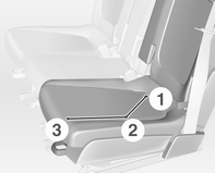 42 Koltuklar, Güvenlik Sistemleri Arka koltuklar Koltuk ayarı Esnek koltuk sistemi (FlexSpace) 9 Uyarı Dış koltukların kılavuz raylarına tam olarak oturduğuna emin olduktan sonra aracınızı sürünüz.