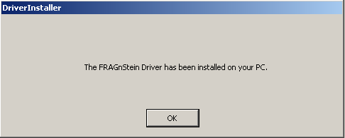 c. İndirilen güncel sürücü, FRAGnSteinDriverInstaller.exe dosyasının çalıştırılması ile yüklenir. 2.