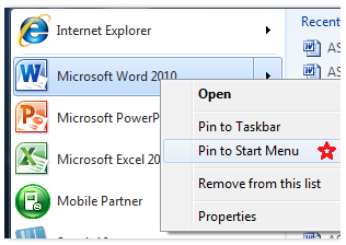 35 Windows 7 Başlat düğmesine tıkladığınızda başlat menüsü açılacaktır. Bu menü en sık kullanılan programları otomatik olarak listeleyecektir.