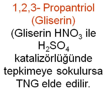 Polialkollerde; 2 tane OH grubu içerenlere diol, 3 tane