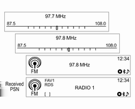 Bilgi ve Eğlence Sistemi 103 Radyo istasyonları aranması DAB grubu aranması (sadece A tipi için) DAB servisine bağlantı (sadece A tipi için) [DAB-DAB açık/dab-fm kapalı] Frekansı
