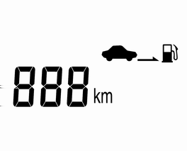 80 Göstergeler ve kumanda birimleri <Tip 2> Yol bilgisayarı, sürücüye geri kalan yakıt ile gidilebilecek mesafe, dış hava sıcaklığı, ortalama hız ve seyahat süresi hakkında bilgi verir.