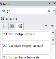 2.6.3.1 Yapıştırma seçenekleri Kopyaladığınız veya kestiğiniz bir bölümü yapıştırma sırasında biçimlendirebilirsiniz.