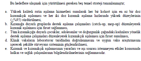 dışarıdan gelecek yeni kızamık virüslerinin