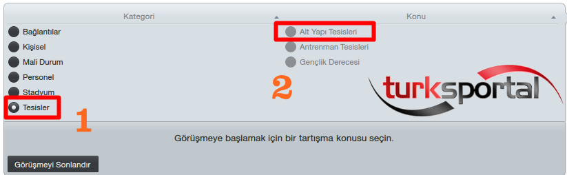 Gençlik Yetiştirme Ağı nı yükseltmek için Yönetimle Görüşüp Bağlantılar Genç Yetiştirme Ağı yolunu izlemeliyiz. Görselde de görüldüğü üzere ben şu anda bir yükseltme yapamıyorum.