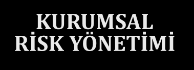 IV Türk Kamu Yönetiminde Risk Yönetimi YÖNETİŞİM Risk Yönetimi- İç Kontrol İlişkisi KURUMSAL RİSK