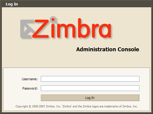 ZCS Web Based Management İnterface (Web Tabanlı Yönetim Arayüzü ve Tanıtımı) Yönetici arayüzüne