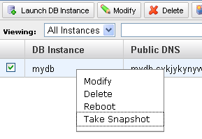 1.6 Amazon RDS in Yönetimi 1.6.1. Instance Performansının İzlenmesi Konsolunuza dönünüz ve instances üzerine tıklayınız. Aşağıya inip, Şekil.9 daki Monitıring tabını bulunuz.