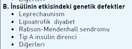 JENERALİZE LİPODİSTROFİ Vücut yağ kaybı ile seyreden ciddi insülin direnci ve