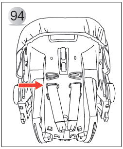 Kemer kayışlarının boyunu ayarlamak için önde bulunan kemer ayar kayışını kullanabilirsiniz (Resim93 - No3).
