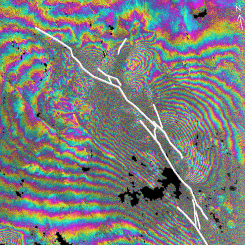 InSAR (Radar Uydu Enterferometresi) Aynı alanın (<1000) görüntüsünün