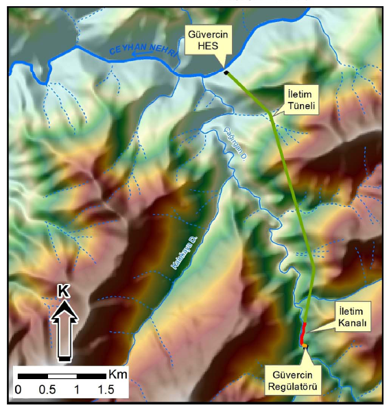 Güvercin (Kahramanmaraş) HES Projesi EkosistemDeğerlendirme Raporu dağlarındandır. Bunlar çeşitli aşınmalarla düzleşmiş ve Neojen sonunda yükselmiş kırıklı ve kıvrımlı dağ sıralarıdır.