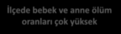 3 Sorun Analizi Anneler ve bebekler yeterli ve dengeli beslenemiyor Hamilelik-doğum ve sonrasında görülen komplikasyonlar ve enfeksiyon oranları çok yüksek SONUÇLAR İlçede bebek ve anne